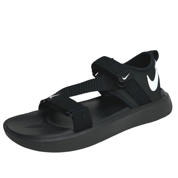 Nike Mens Vista Casual Sandals Size 12 Black White Lightweight & Comfortable - Picture 2 of 14